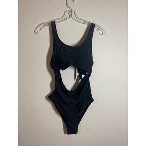 NWT Vimpunec One Piece Swimsuit Beach Pool Summer Black Women's Size Medium